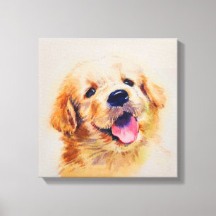 Joli chiot. Son nom est "Heureux". impression sur