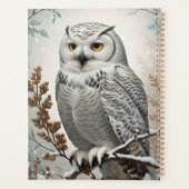 Joli Chouette blanche neige hiver (Dos)