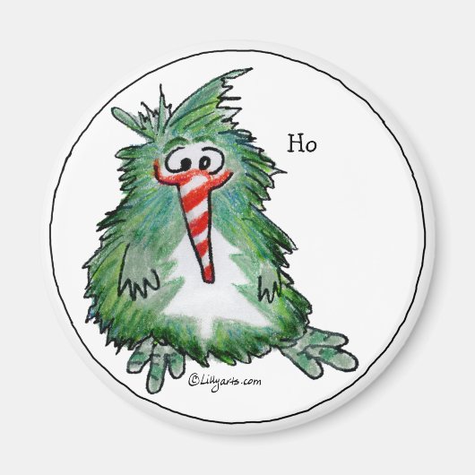 Joli Christmas Kiwi Cartoon Magnet (Devant)
