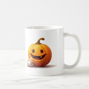 Joli Citrouille et Tasse de Latte Favori de la Sai