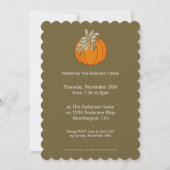 Joli Citrouille Thanksgiving invitation 18 (Dos)
