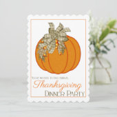 Joli Citrouille Thanksgiving invitation 18 (Debout devant)