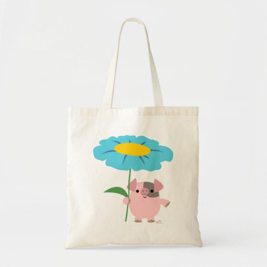 Joli Cochon De Cartoon Avec Sac Cadeau (Bleu) (Devant)