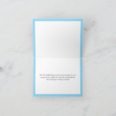 Joli Cœur Bleu Simple Merci (Intérieur)