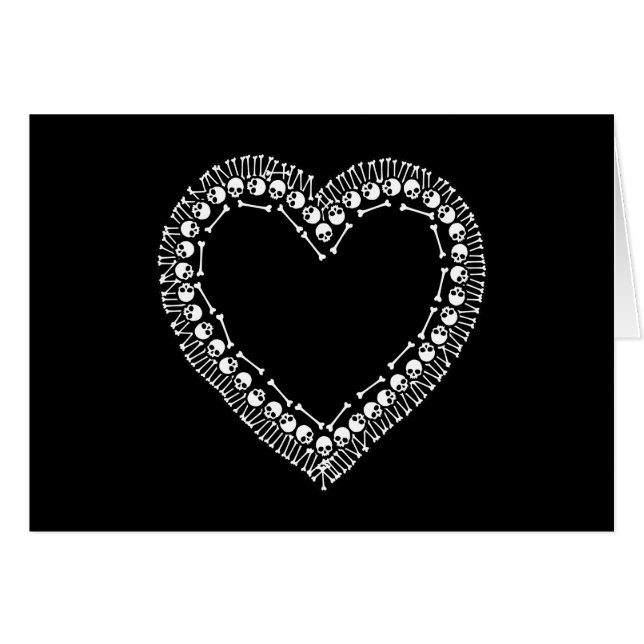 Joli coeur de crâne (Devant horizontal)
