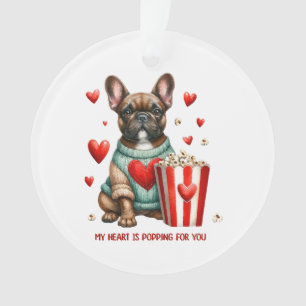 Joli cœur de la Saint-Valentin de Bouledogue Franç
