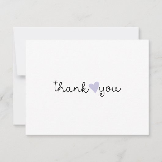 Joli cœur de lavande violette Merci (Devant)