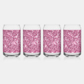 Joli coeur de Parties scintillant rose glam (Dos)