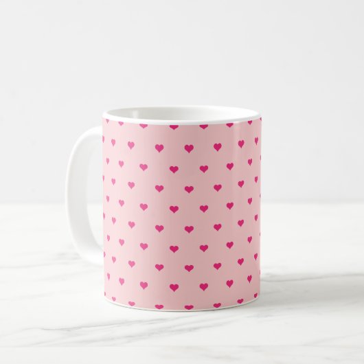 Joli coeur rose Saint Valentin Mug (Devant gauche)