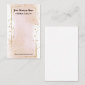 Joli collier d'aquarelle Écouter carte d'affichage (Devant / Derrière)