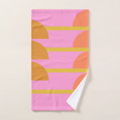 Joli Coloré Géométrique Art Scandinave Rose (Serviette à main)