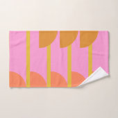 Joli Coloré Géométrique Art Scandinave Rose (Serviette à main)