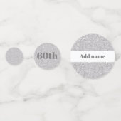 Joli confetti d'anniversaire élégant et personnali (Devant)