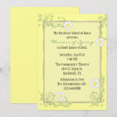 Joli Considérant Floral Personnalisé Invitation (Devant / Derrière)