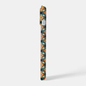 Joli Cool Lustré Orange Bleu Retro Flower (Côté gauche)