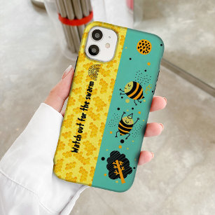 Joli coque iphone d'abeilles jaunes