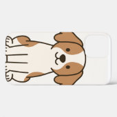 Joli coque iphone de chien de dessin (Verso (horizontal))