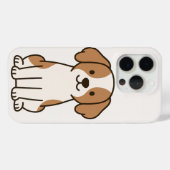 Joli coque iphone de chien de dessin (Verso (horizontal))