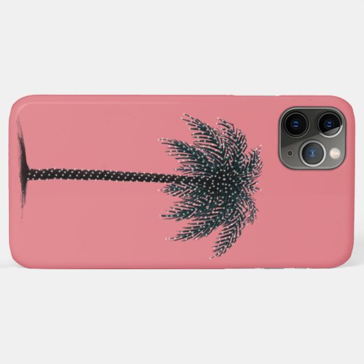 Joli coque iphone de palmier de Noël (Dos (Horizontal))