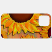 Joli coque iphone d'inspiritisme de tournesol jaun (Verso (horizontal))