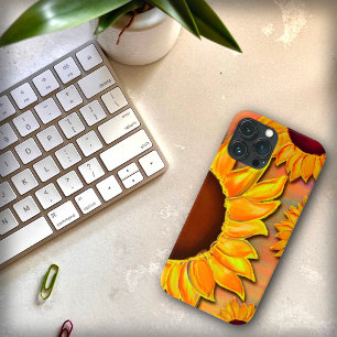 Joli coque iphone d'inspiritisme de tournesol jaun