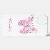 Joli coque iphone papillon rose (Verso (horizontal))