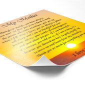 Joli coucher de soleil "À ma mère" - Verset photo (Coin)