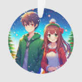 Joli couple d'anime Noël (devant)
