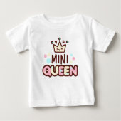 Joli Couronne de Reine Fille T-Shirt Mini pour Tou (Devant)