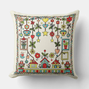 Joli coussin à breloques fantaisistes pour enfants