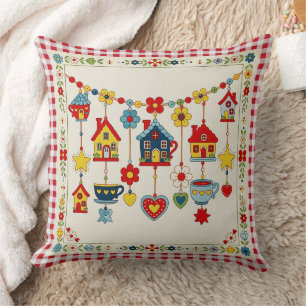 Joli Coussin à Breloques pour Enfants aux Couleurs