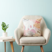 Joli Coussin à Jeter Collage de Chats Kawaii | Cha (Chaise)