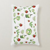 Joli Coussin à Jeter Matcha et Fruits au Style Est (Devant(Vertical))