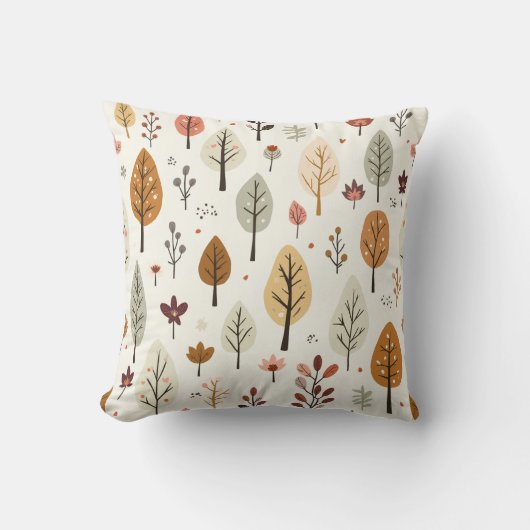 Joli coussin à motif d'arbre (Recto)