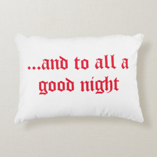 Joli coussin blanc & rouge accent de Noël