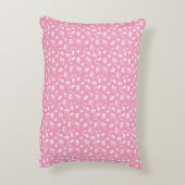 Joli Coussin d'Accent Fleur Rose (Dos(Vertical))