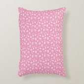 Joli Coussin d'Accent Fleur Rose (Devant(Vertical))