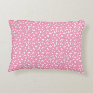 Joli Coussin d'Accent Fleur Rose