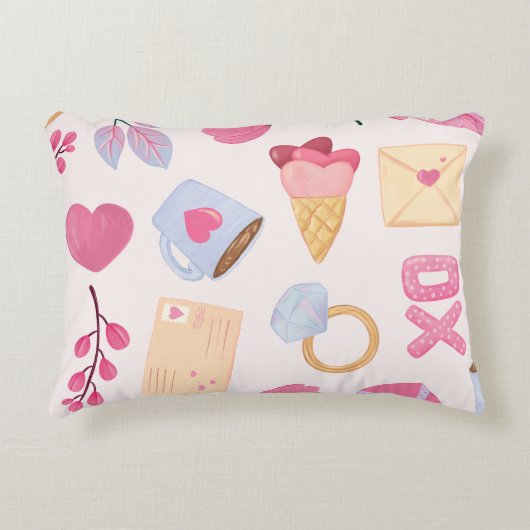 Joli Coussin d'accent romantique (Devant)