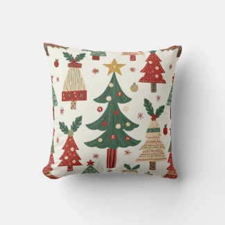 joli coussin d'arbre de Noël
