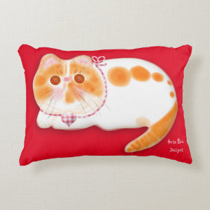 Joli coussin de chat persan exotique