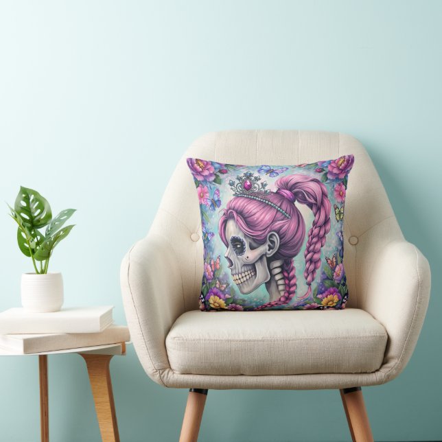 Joli Coussin de Crâne de Princesse (Chaise)