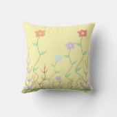 Joli Coussin de Fleurs Sauvages (Verso)