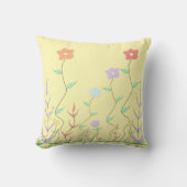 Joli Coussin de Fleurs Sauvages (Recto)