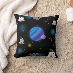 Joli Coussin de Halloween Galaxie Effrayant