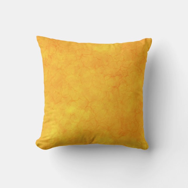 Joli Coussin de Jeté Texturé Jaune (Recto)