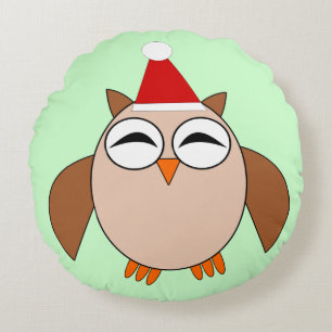 Joli Coussin de la Chouette de Noël
