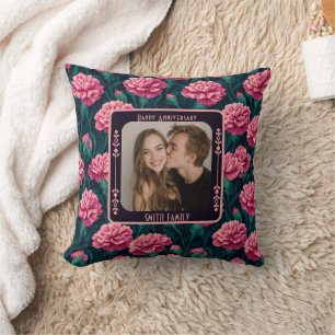 Joli Coussin de Lancer de 1ère Anniversaire pour A