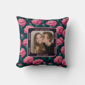 Joli Coussin de Lancer de 1ère Anniversaire pour A (Recto)