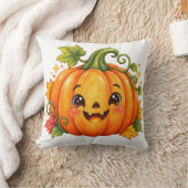 Joli Coussin de Lancer de Citrouille d'Halloween | (Couverture)